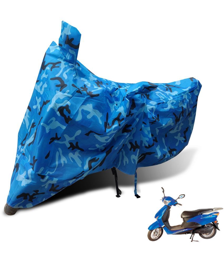     			Mockhe Bike Body Cover for Hero E scoot ( Pack of 1 ) , Blue