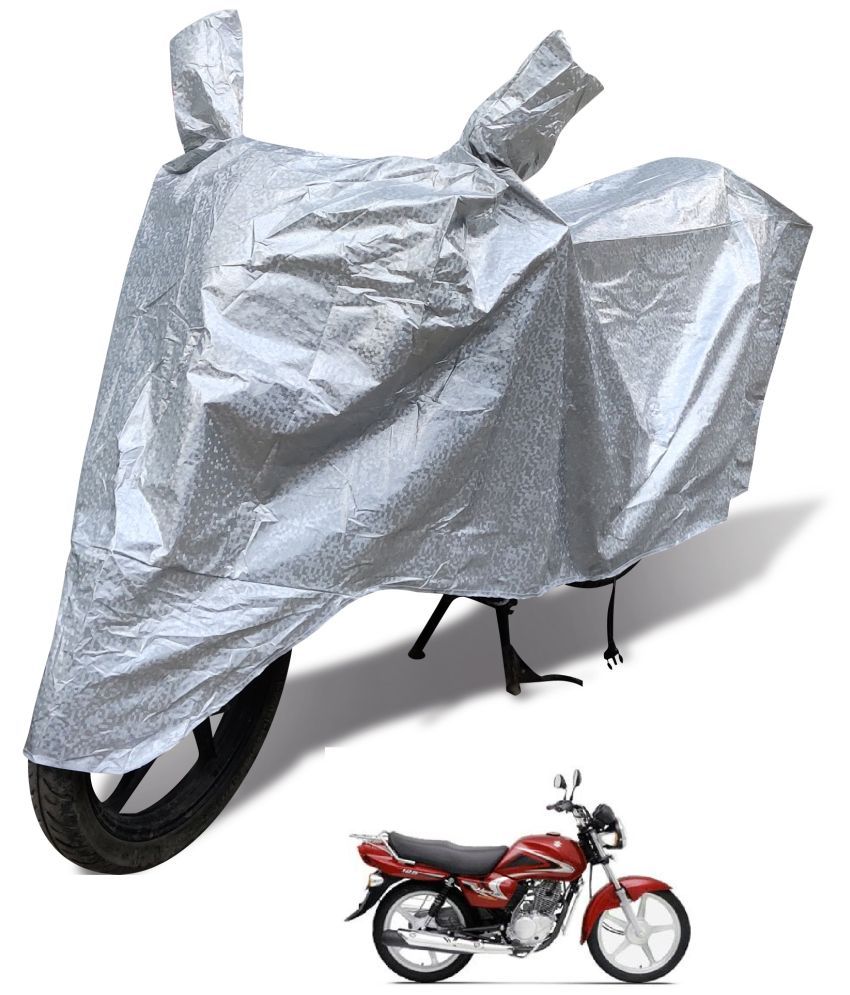     			Mockhe Bike Body Cover for Suzuki Heat ( Pack of 1 ) , Silver