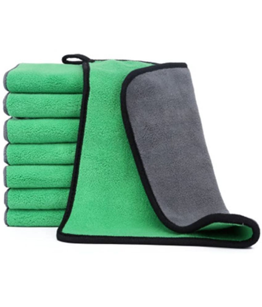     			Mockhe Green 600 GSM Microfiber Cloth For Automobile ( Pack of 6 )