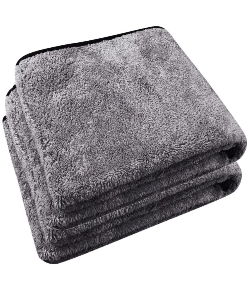     			Mockhe Grey 800 GSM Microfiber Cloth For Automobile ( Pack of 2 )