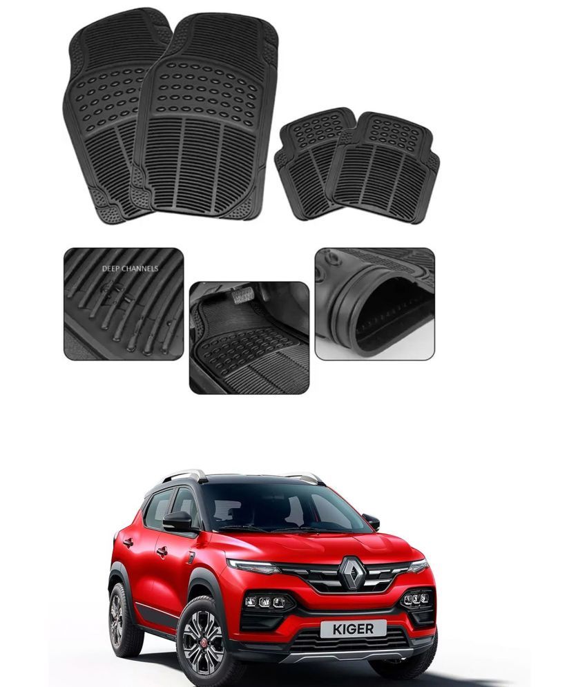     			RONISH Car Rubber Mat (Set Of 4) Foot Mat For Renault Kiger