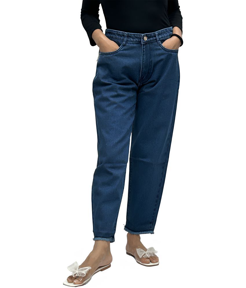     			Reoutlook - Blue Denim Baggy Fit Women's Jeans ( Pack of 1 )