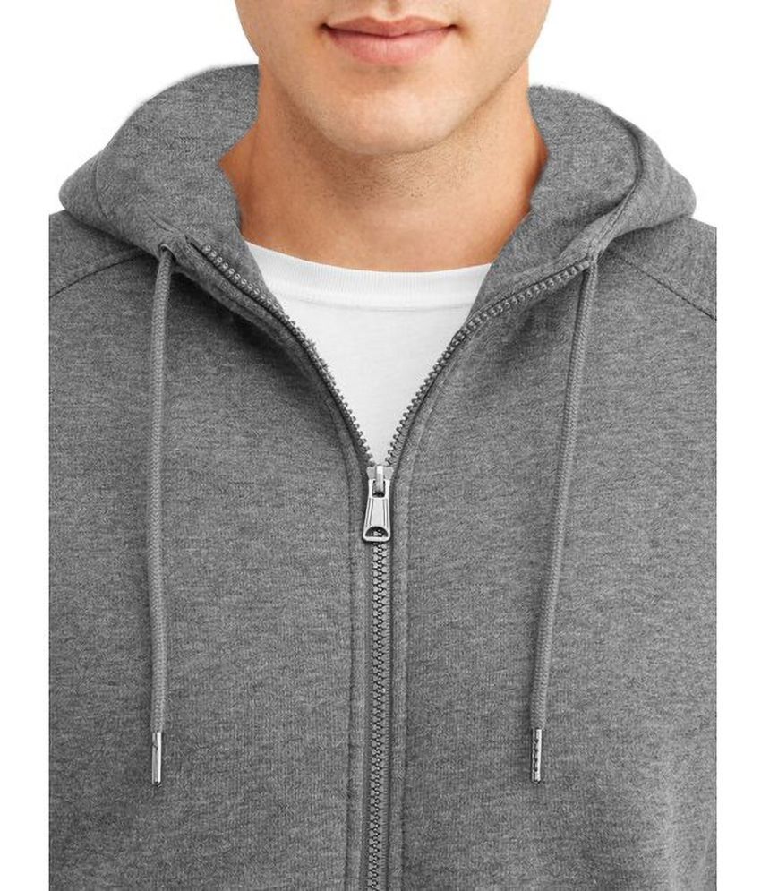     			Reoutlook Woollen Hooded Men's Sweatshirt - Grey ( Pack of 1 )