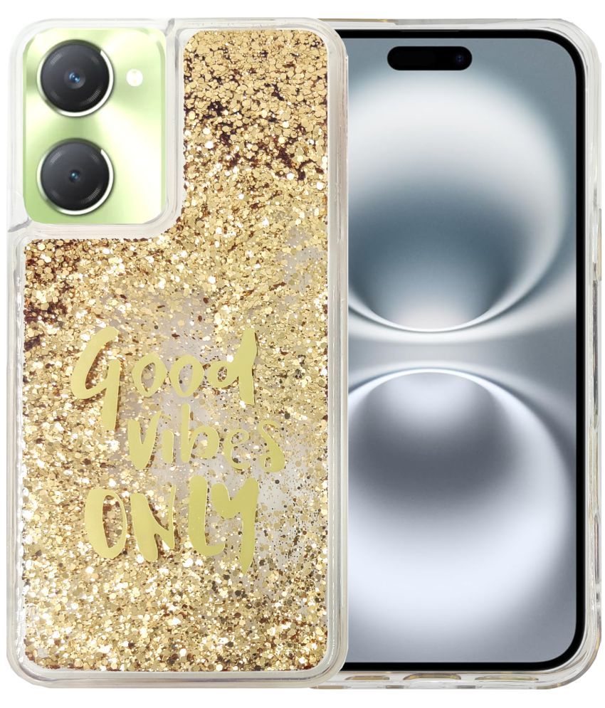     			Shining Stars Gold Printed Back Cover Silicon Compatible For Vivo Y18 ( Pack of 1 )