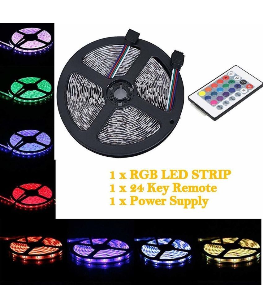     			Spark World Multicolor 5M LED Strip ( Pack of 1 )