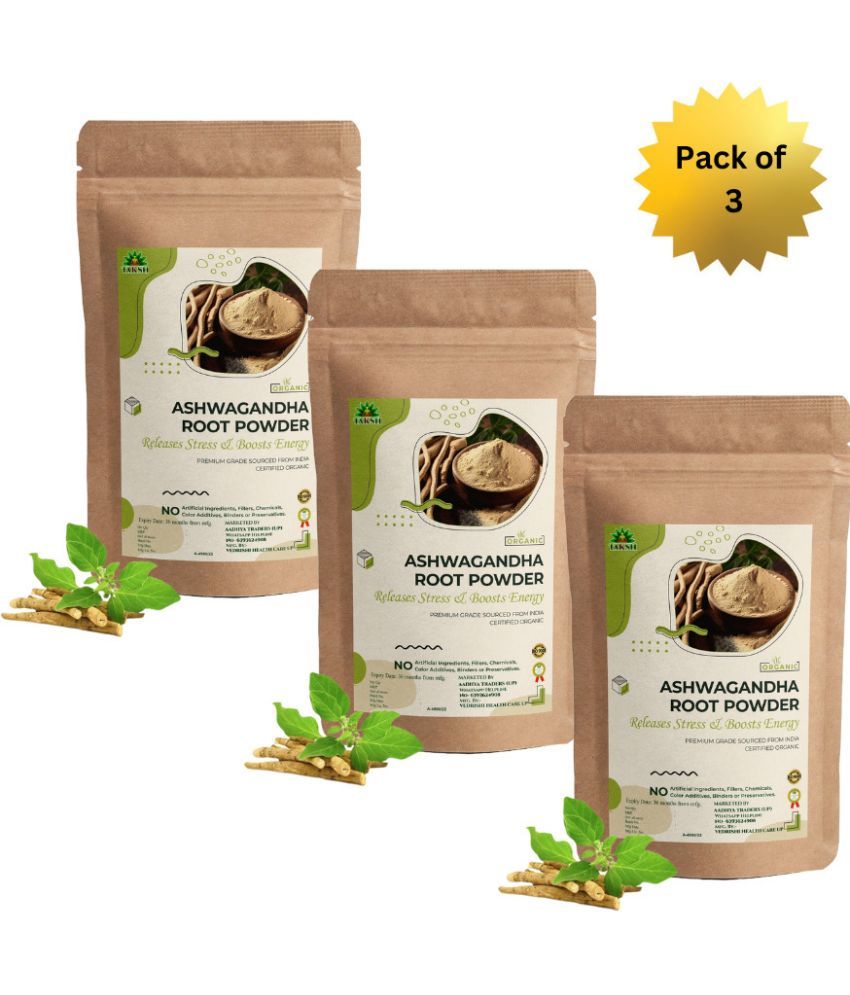     			Taksh Organic Ashwagandha Powder Ayurvedic Care for Stress Relief 200 gm (Pack of 3)