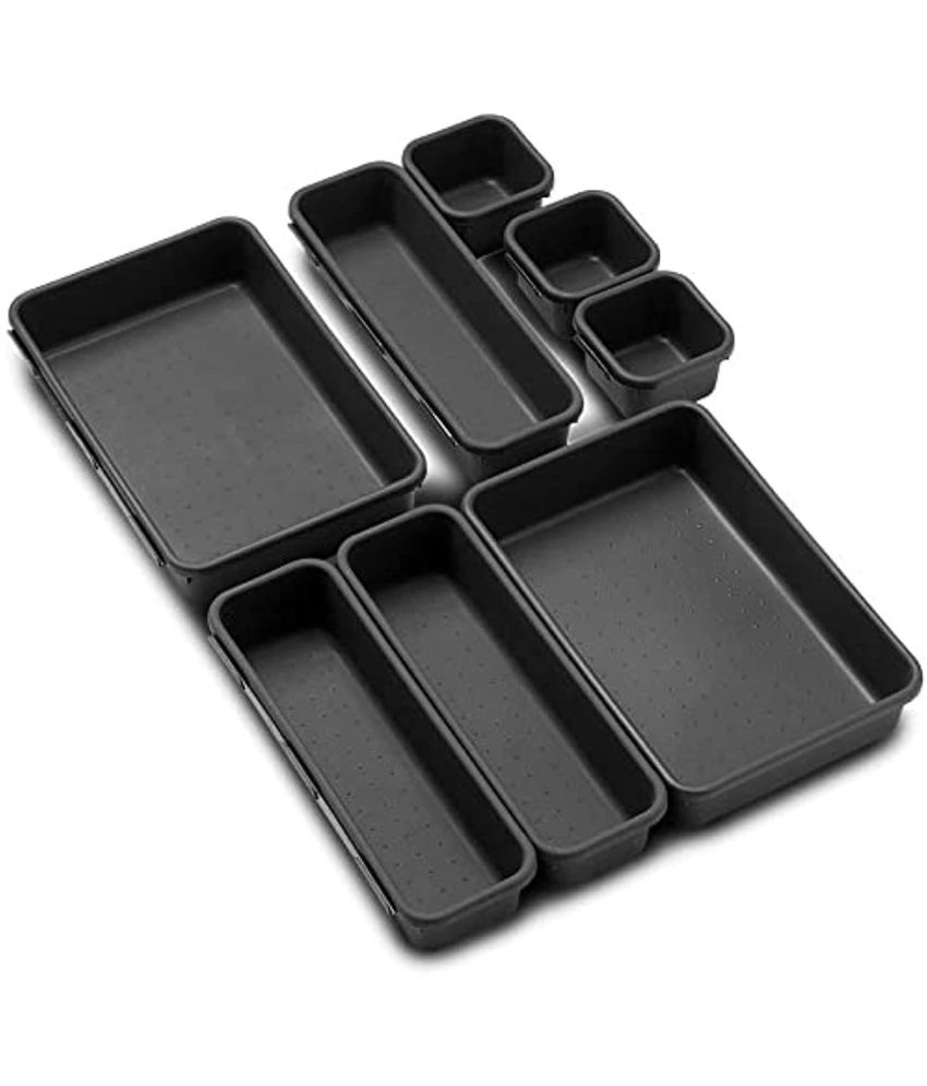     			analog kichenware Black Plastic Spoon Holder ( Pack of 8 )