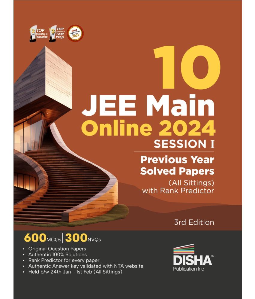     			10 JEE Main Online 2024 Session I Previous Year Solved Papers (All sittings) with Rank Predictor 3rd Edition | PYQs for Physics, Chemistry & Mathemati