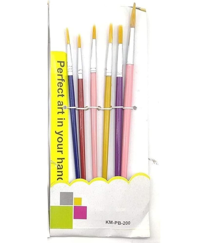     			Eclet 6 Pcs Different Size Paint Brush Set (Round) C