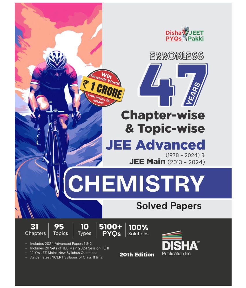     			Errorless 47 Years Chapter-wise & Topic-wise JEE Advanced (1978 - 2024) & JEE Main (2013 - 2024) CHEMISTRY Solved Papers 20th Edition | PYQ Question B