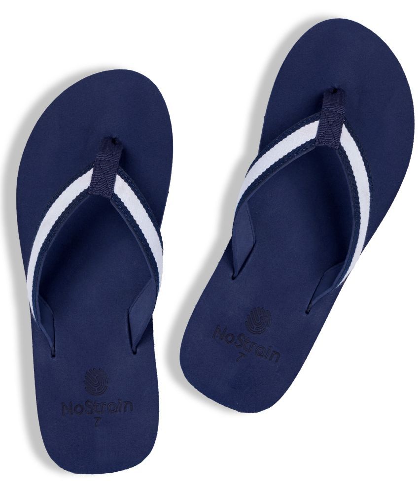     			NoStrain Navy Men's Daily Slipper