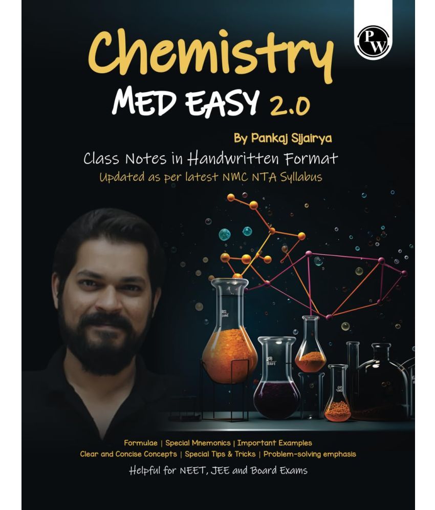     			PW Chemistry Med Easy | Notes, Formulas, Tips & Tricks for NEET/JEE & Board Exams | Pankaj Sir Chemistry Handwritten Notes Paperback