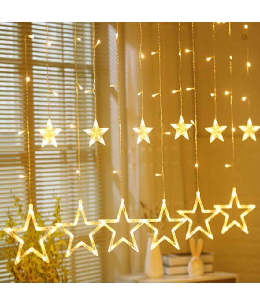     			Spark World Gold 3M Curtain String Light ( Pack of 1 )