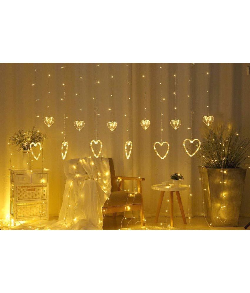     			Spark World White 3M Curtain String Light ( Pack of 1 )