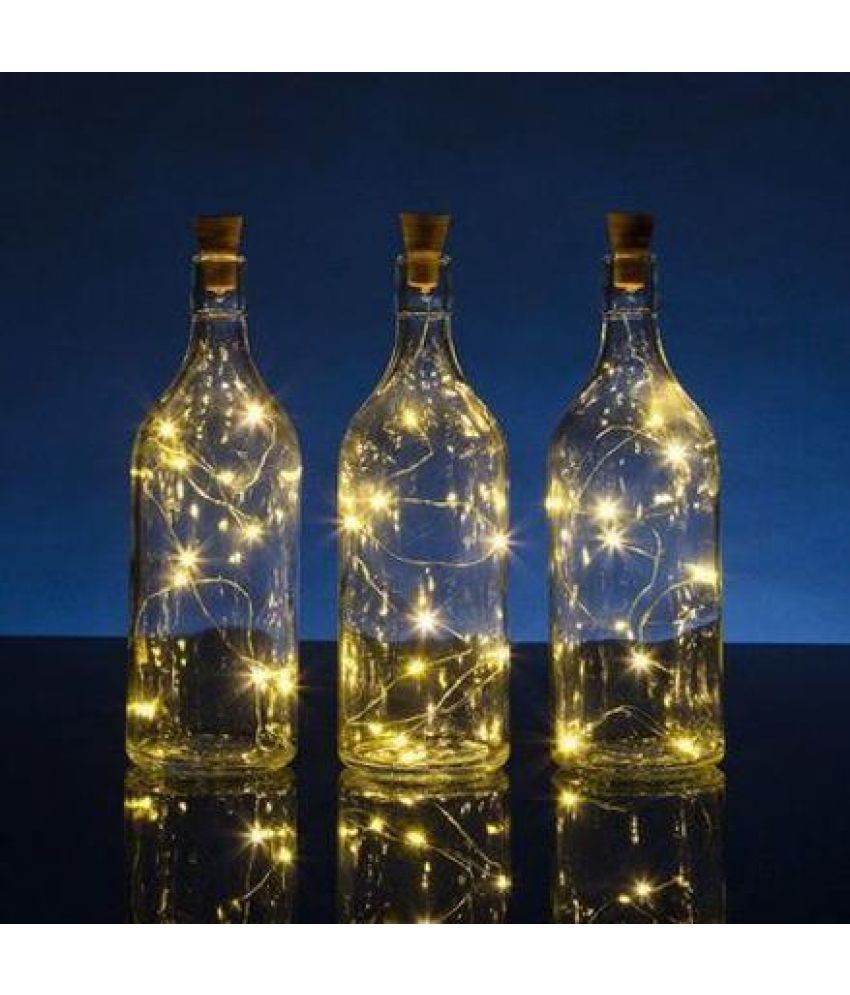     			Spark World Yellow 2Mtr Cork light ( Pack of 8 )