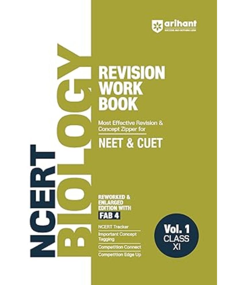     			Arihant NCERT Revision Workbook For NEET | CUET | Biology Vol. 1 Class 11 (2025 EDITION)