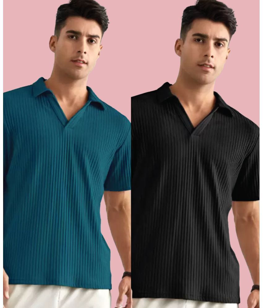     			Christy World Pack of 2 Polyester Regular Fit Solid Half Sleeves Men's Polo T Shirt ( Multicolor2 )