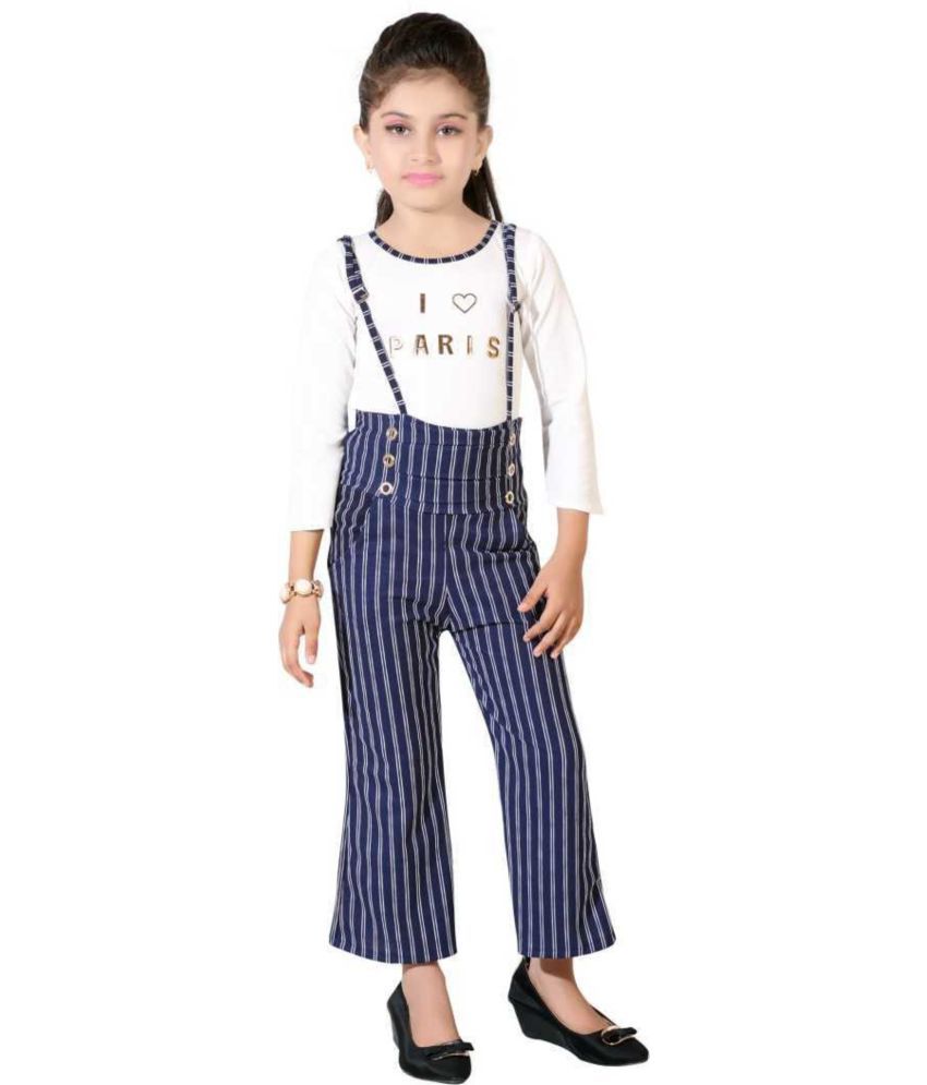     			Clobay Girls Polyester Dungarees ( Pack of 1 , Blue )