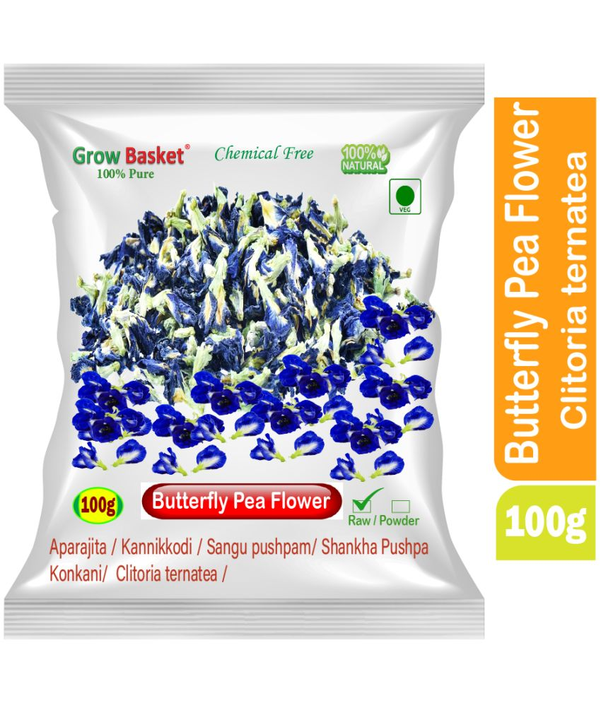     			Grow Basket Dried Butterfly Pea Flower Tea Loose Leaf 100 gm