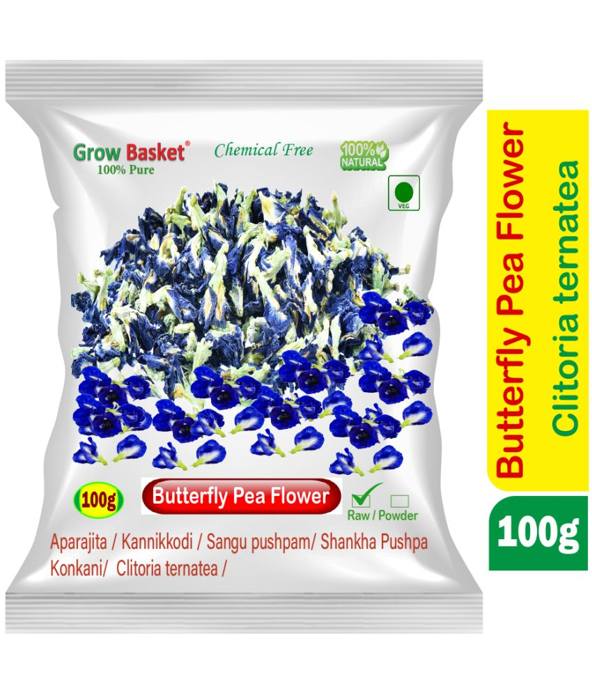     			Grow Basket Dried Butterfly Pea Flower Tea Loose Leaf 100 gm