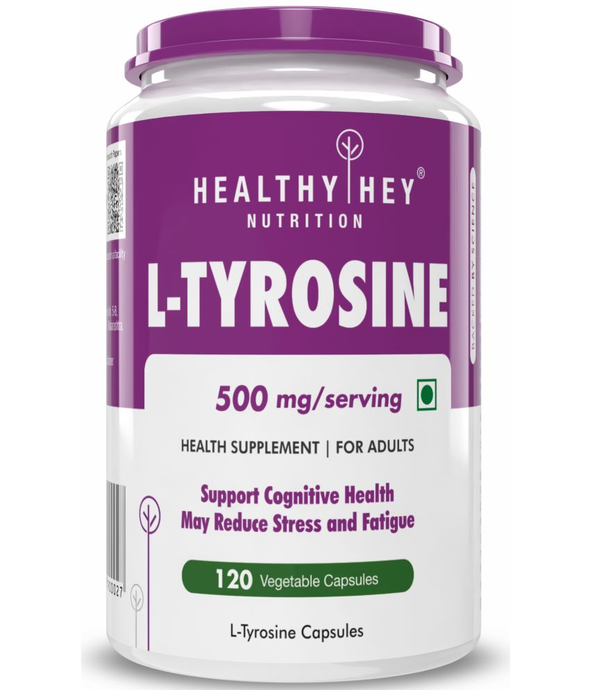     			HEALTHYHEY NUTRITION L-Tyrosine - 120 Capsules 500 mg