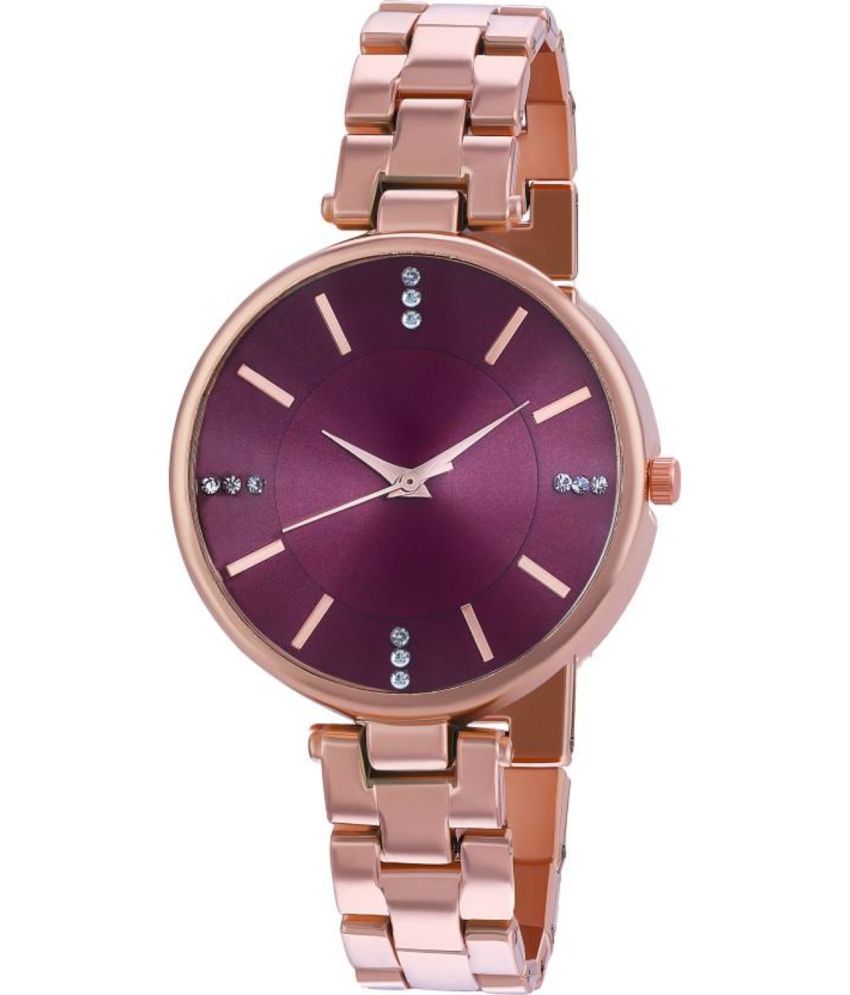     			MARKRIN Rose Gold Metal Analog Womens Watch