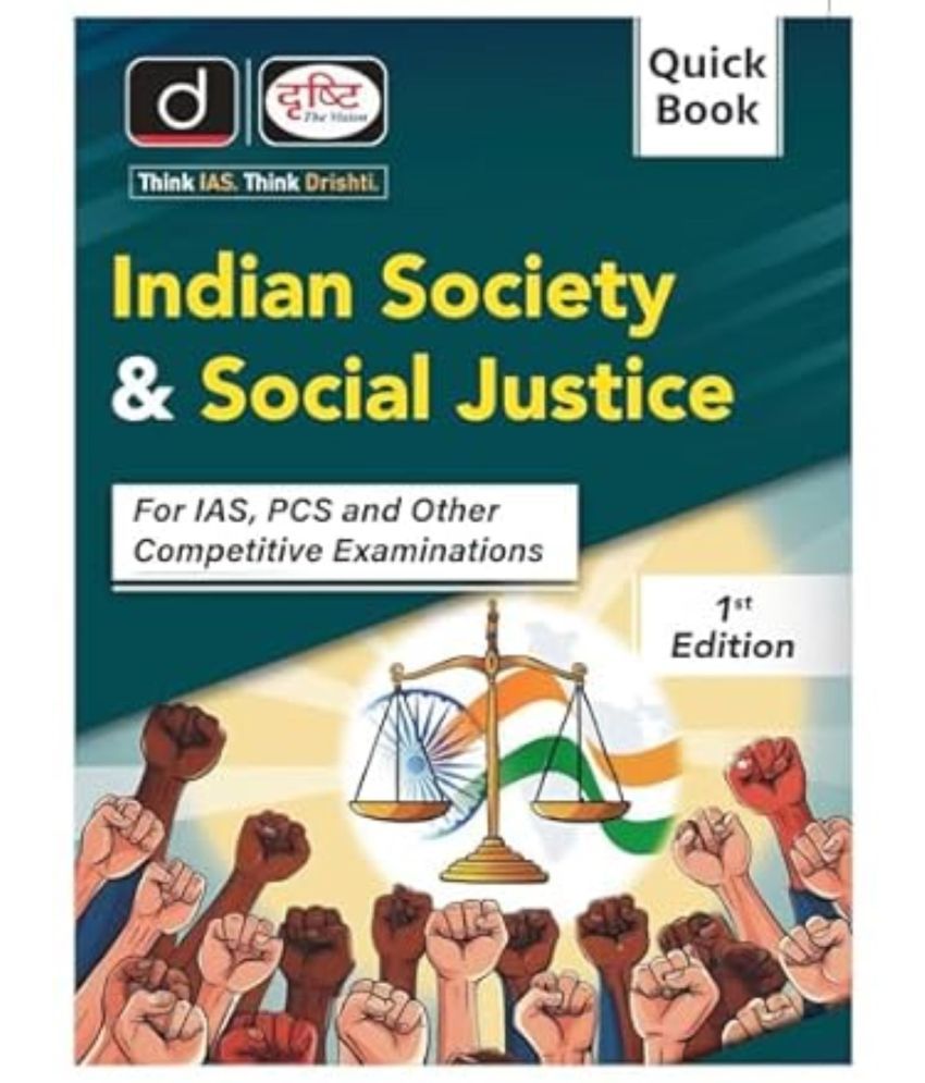     			(Quick Book) Indian Society & Social Justice 1st Edition | Drishti IAS | UPSC Exam Book