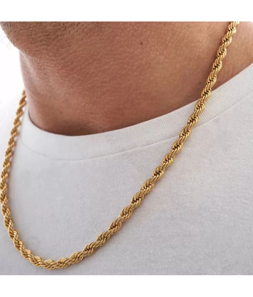     			Rhosyn Gold Brass Necklace ( Pack of 1 )