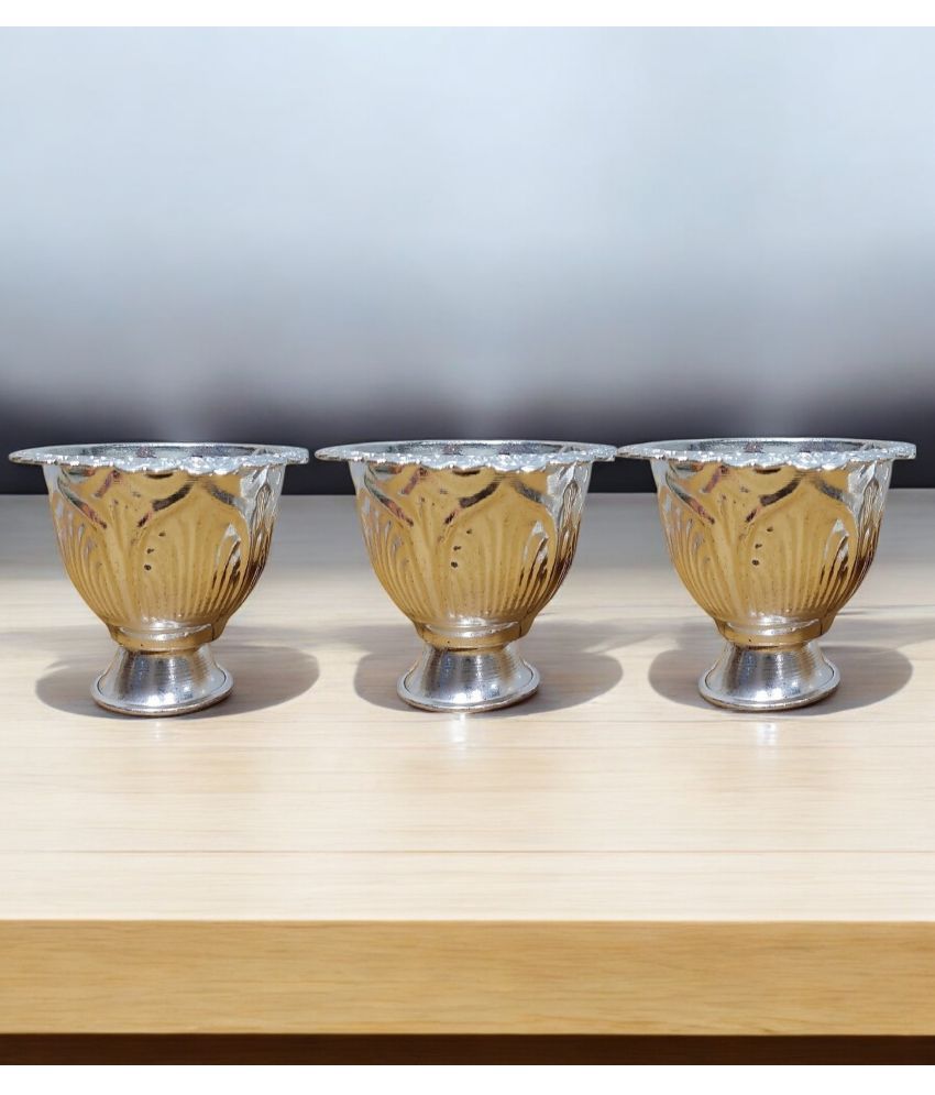     			Sigaram Pooja Bowl Pack of 3 Kum Kum Cup ( Pack of 3 )