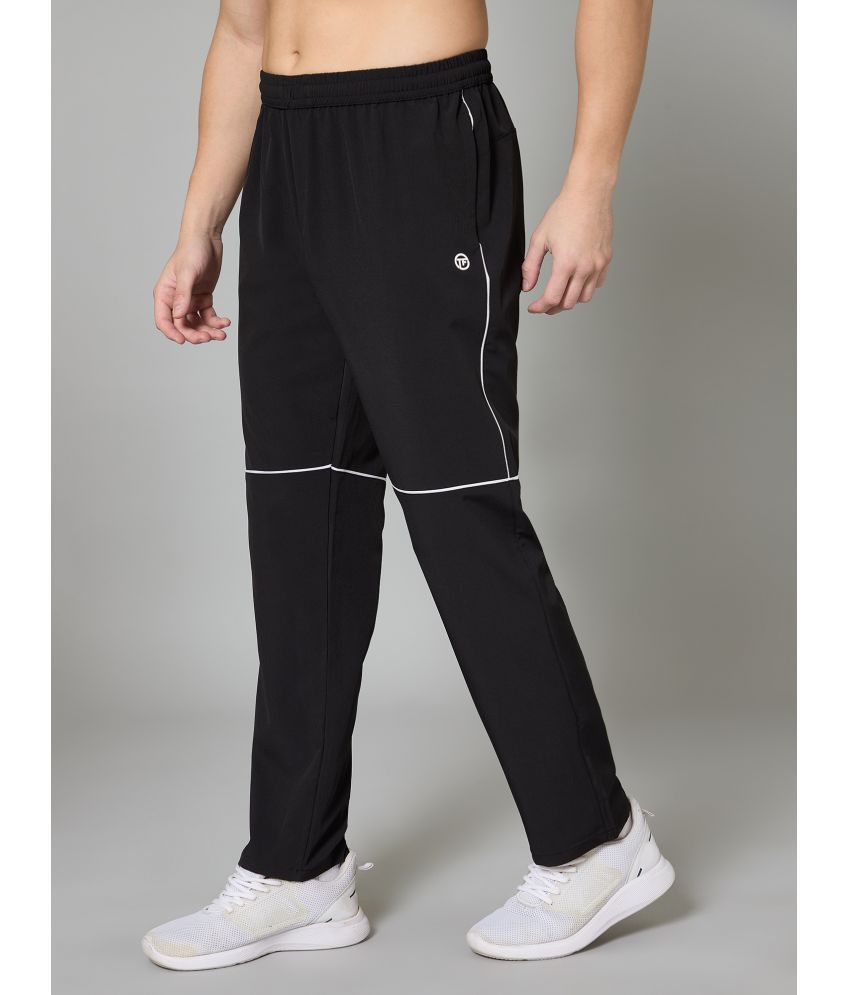     			Turnfit Black Polyester Men's Sports Trackpants ( Pack of 1 )