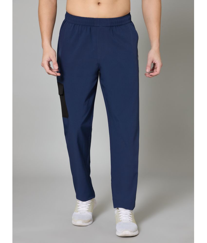     			Turnfit Blue Polyester Men's Sports Trackpants ( Pack of 1 )