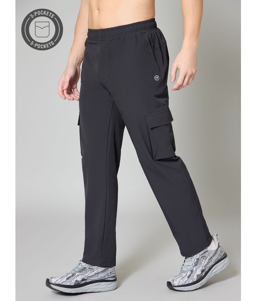     			Turnfit Grey Polyester Men's Trackpants ( Pack of 1 )