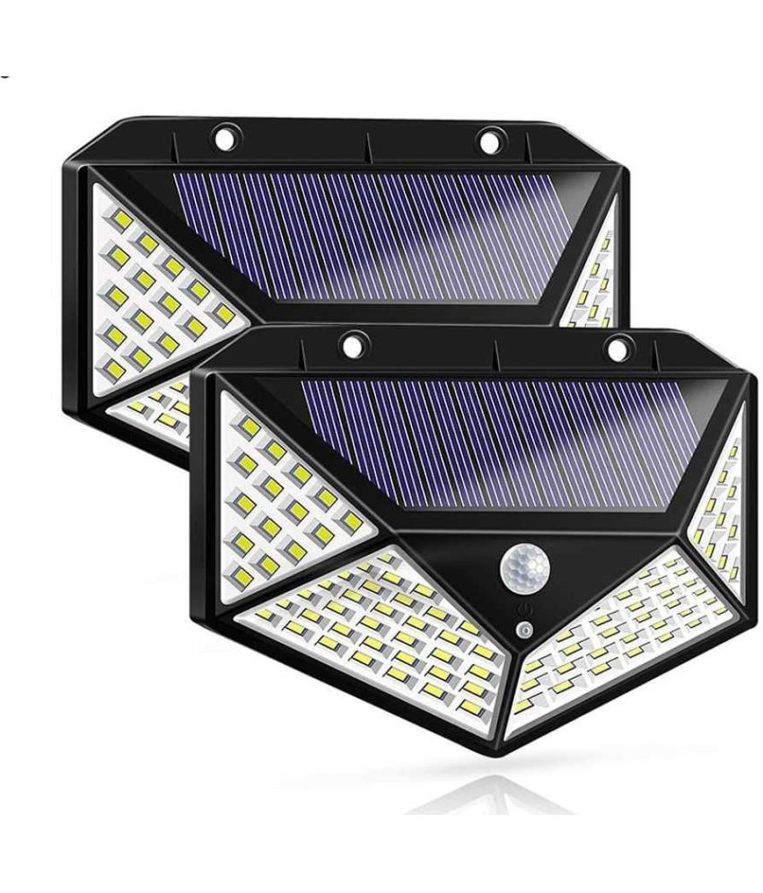     			ZESTRUM 5W Solar Outdoor Wall Light ( Pack of 2 )