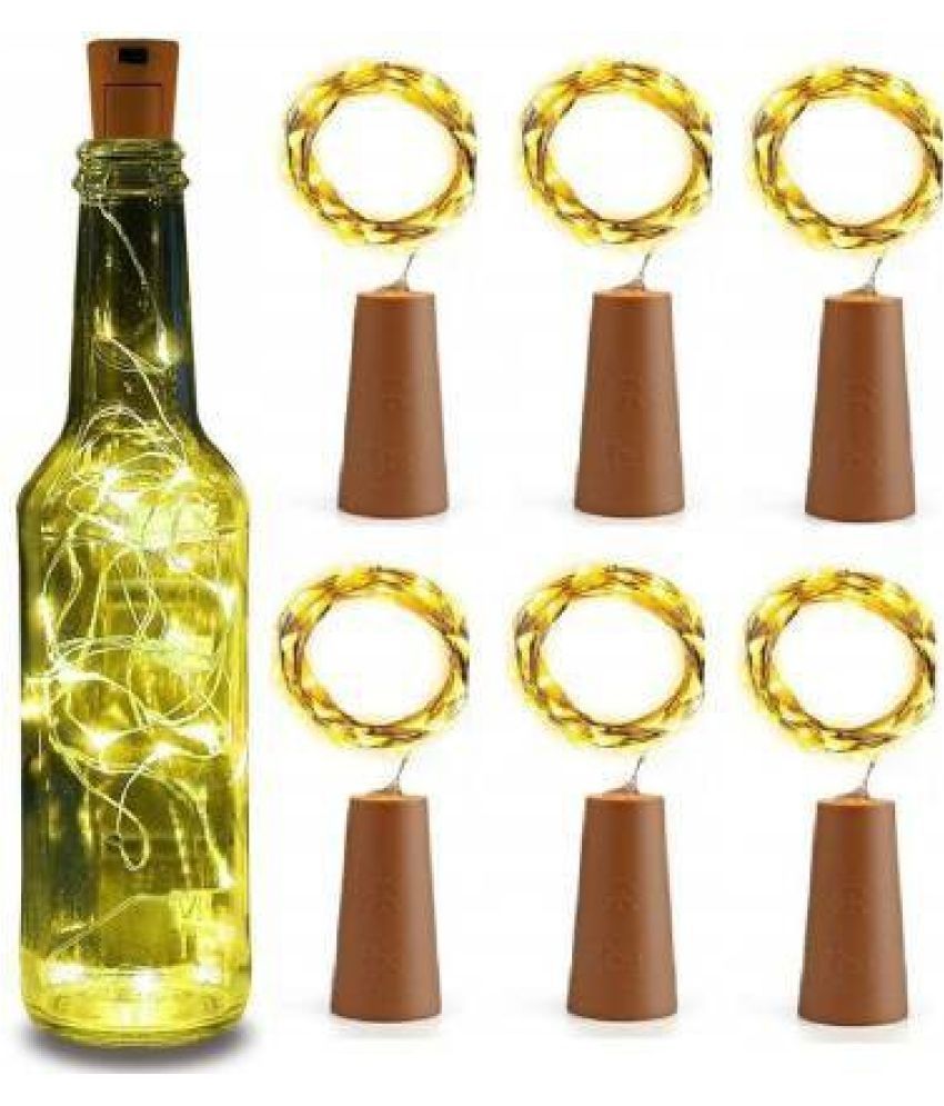     			ZESTRUM Gold 2Mtr Cork light ( Pack of 6 )