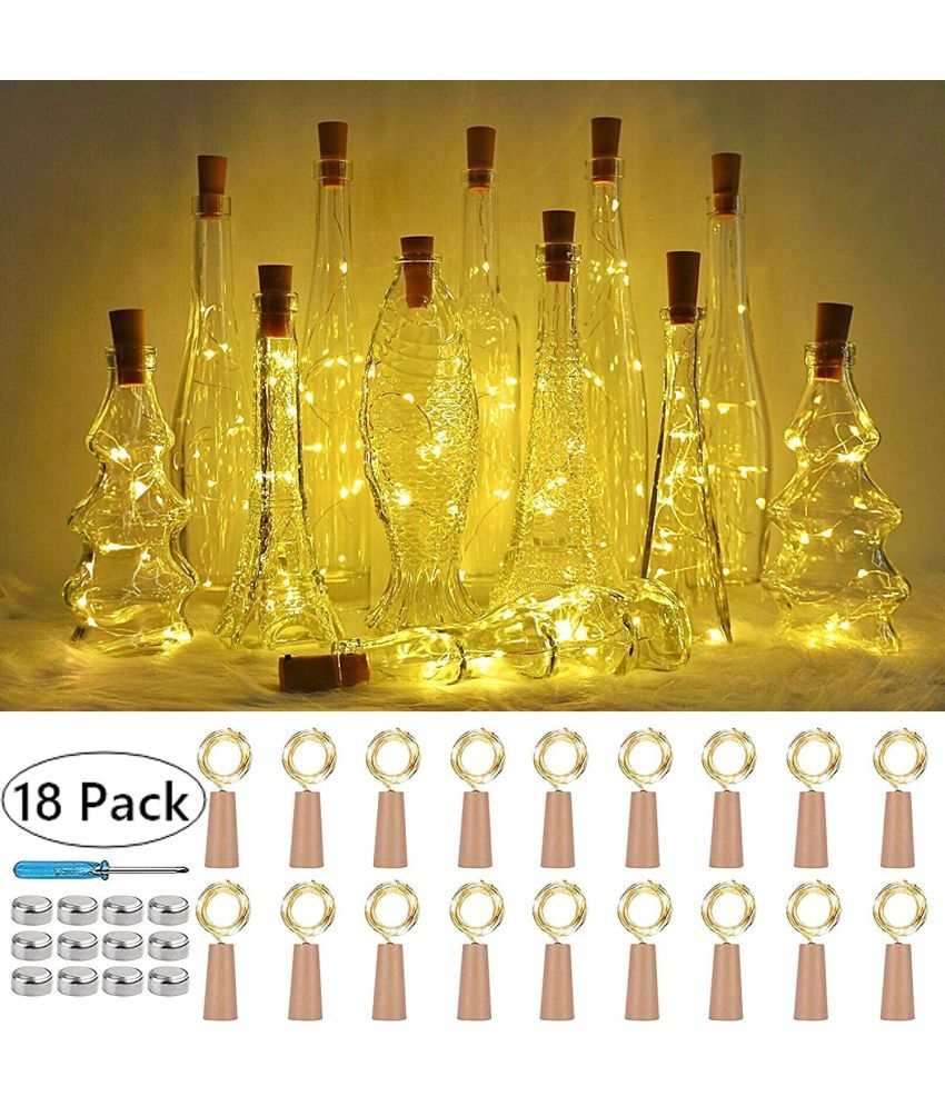     			ZESTRUM White 2Mtr Cork light ( Pack of 18 )