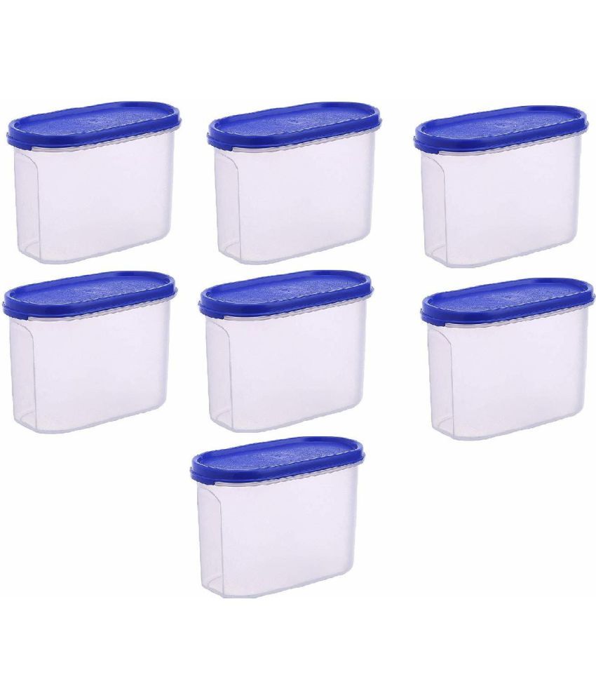     			omortex Plastic Blue Multi-Purpose Container ( Set of 7 )