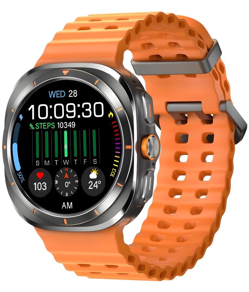     			COREGENIX IPS LCD BT Calling Smart Watch with Rubber Strap Upto 1-2 days Backup ( Orange )