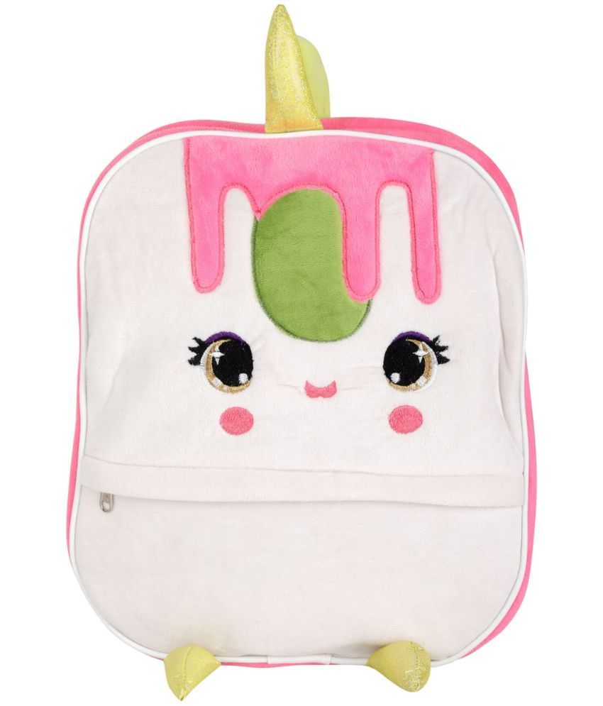     			Doozie Do White Synthetic Backpack For Kids