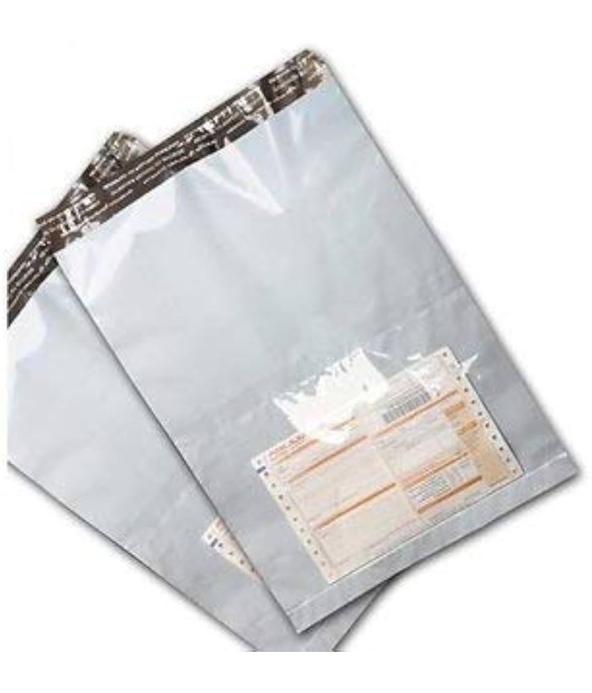     			Sumaay Group 14 x 18 Inch, 60 micron Tamper Proof Courier Bags with Pocket for Packing (Pack of 100)