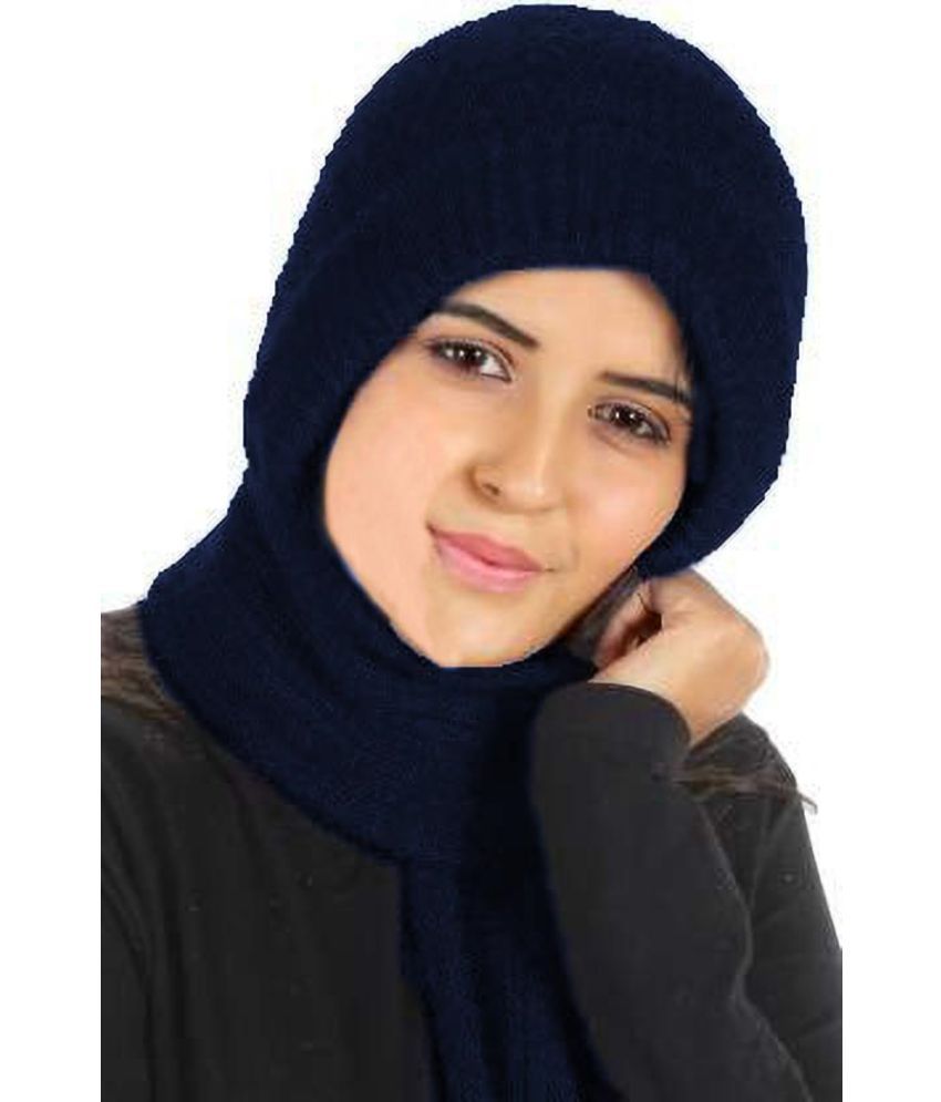     			Reoutlook Blue Woollen Women's Scarf ( Pack of 1 )