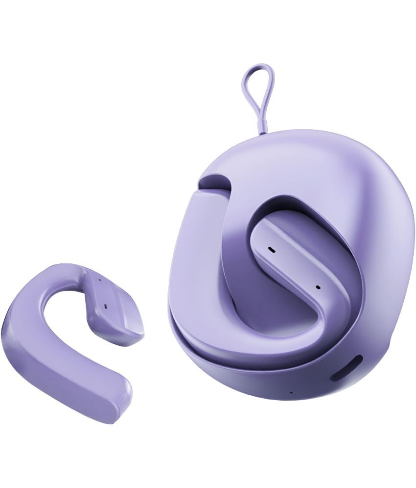     			VERONIC H585 OWS OPEN EAR Bluetooth True Wireless (TWS) On Ear 30 Hours Playback Comfirtable in ear fit IPX4(Splash & Sweat Proof) Purple