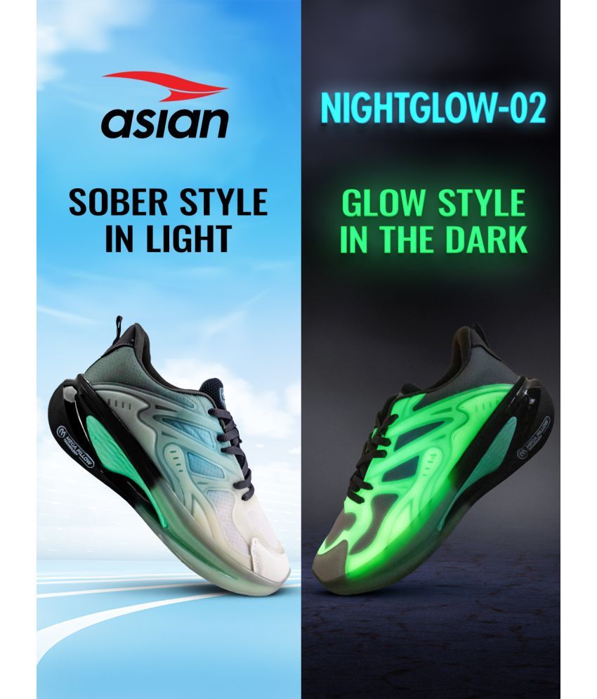     			ASIAN NIGHTGLOW-02 Dark Grey Men's Sports Running Shoes