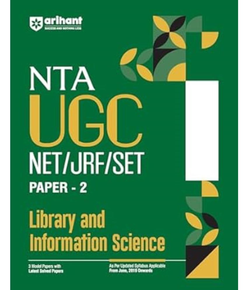     			Arihant 2025 EDITION NTA UGC NET/ JRF/ SET PAPER-2 Library and Information Science | 3 Model Papers with latest solved papers