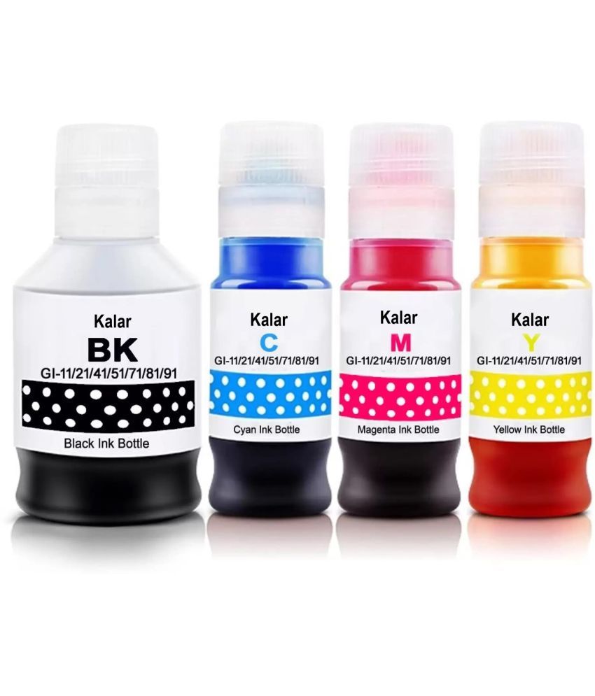     			KALAR 71 INK For G3060 Multicolor Pack of 4 Cartridge for Inkjet Printers G1020 , G2020 , G2021 , G2060 , G3020 , G3021 , G3060