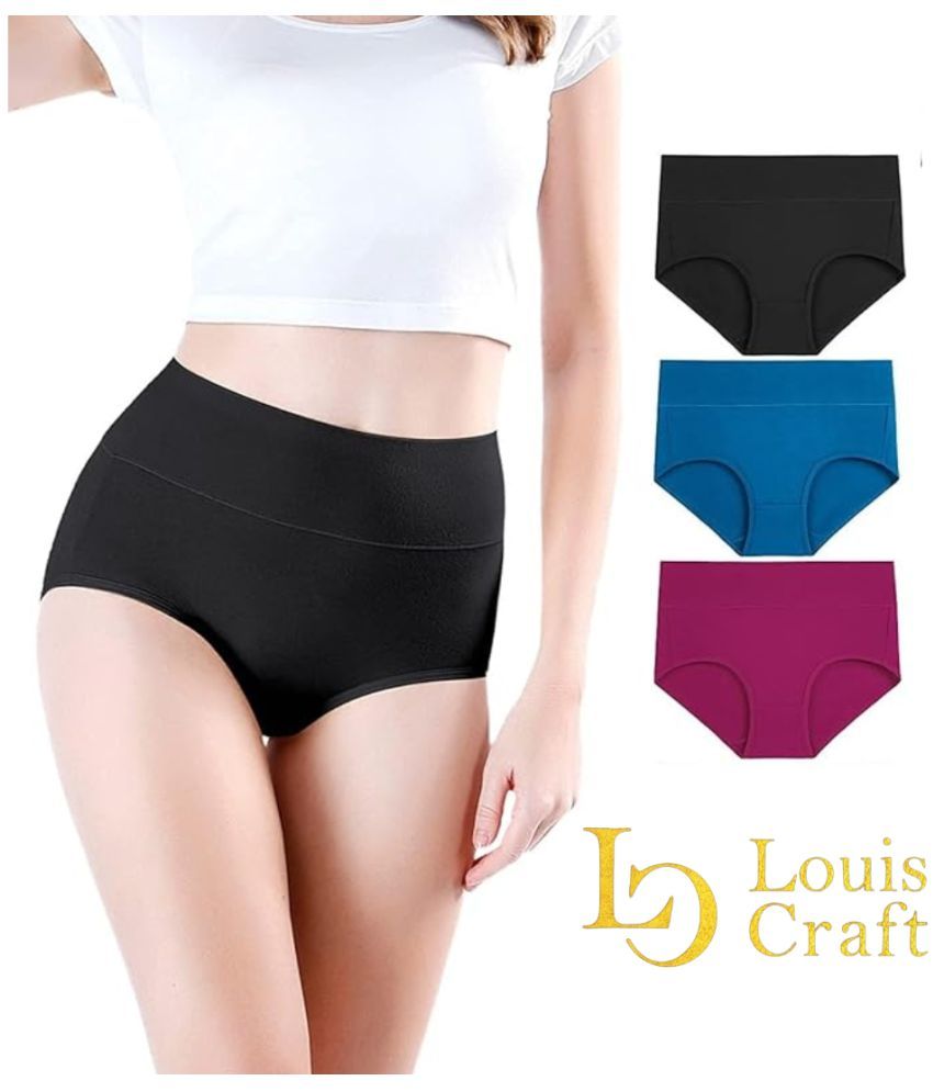     			Louis Craft Pack of 3 Cotton Lycra Hipster For Women ( Multicolor15 )