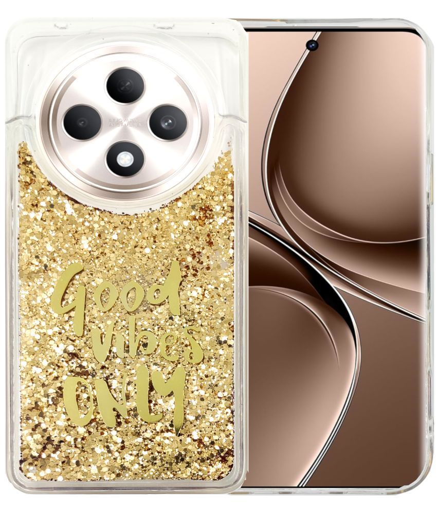     			Shining Stars Gold Printed Back Cover Silicon Compatible For Oppo F27 5G ( Pack of 1 )