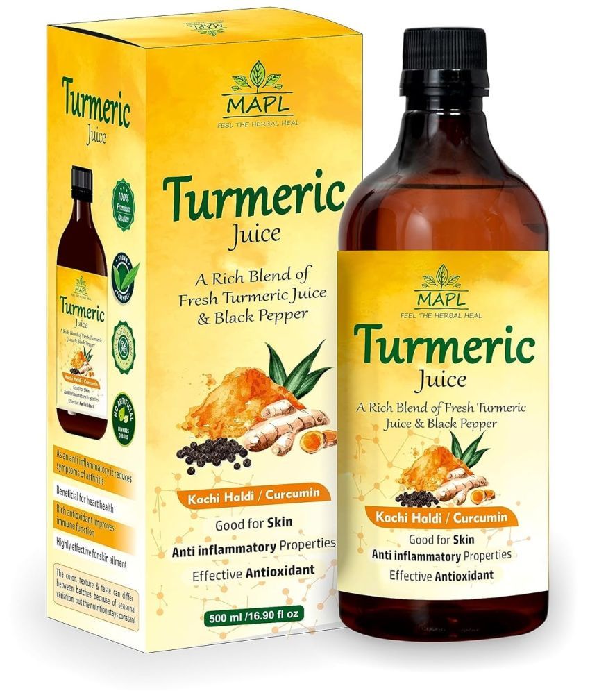     			Turmeric Juice Kachi Haldi Fresh Juice with Balck Pepper For Good Skin-500ml