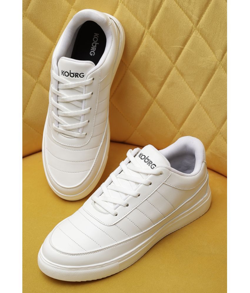     			koburg Cream Men's Sneakers