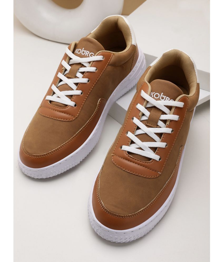     			koburg Tan Men's Sneakers