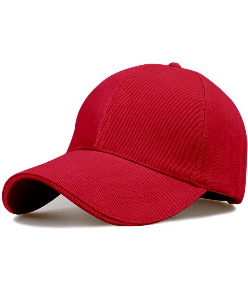     			Alamos Pack of 1 Cotton Men's Cap ( Red )